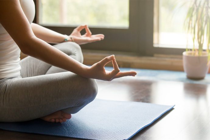 reducing stress through yoga