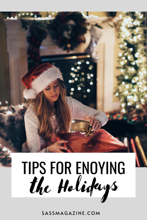 Pinterest post for enjoying the holidays