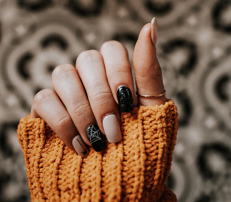 halloween inspired nail art