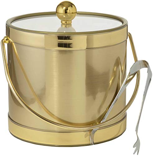 Gold ice bucket for bar