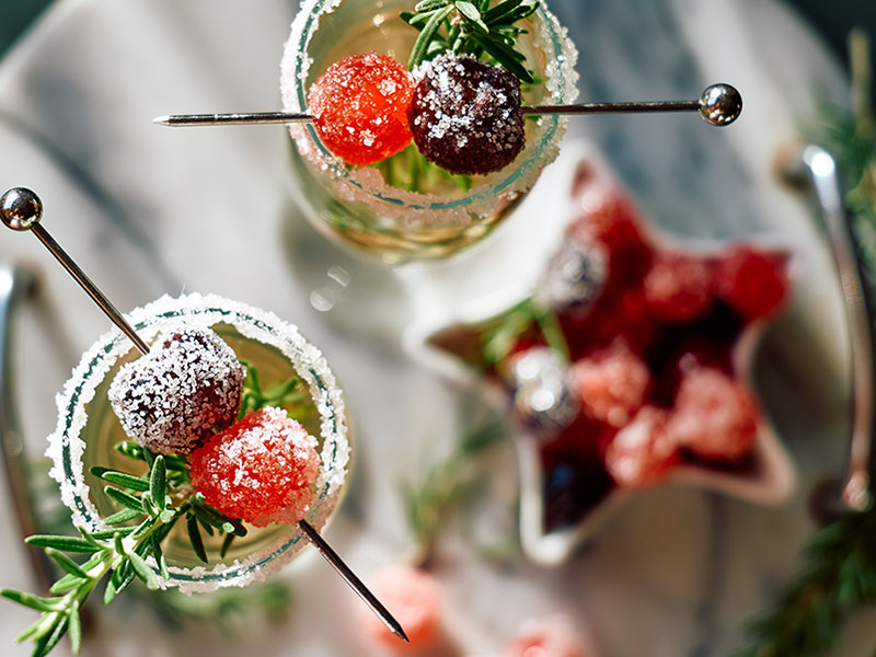 Pomegranate Orange Holiday Punch - Cooking with Curls