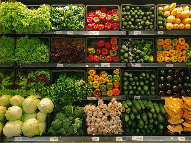 produce at supermarket