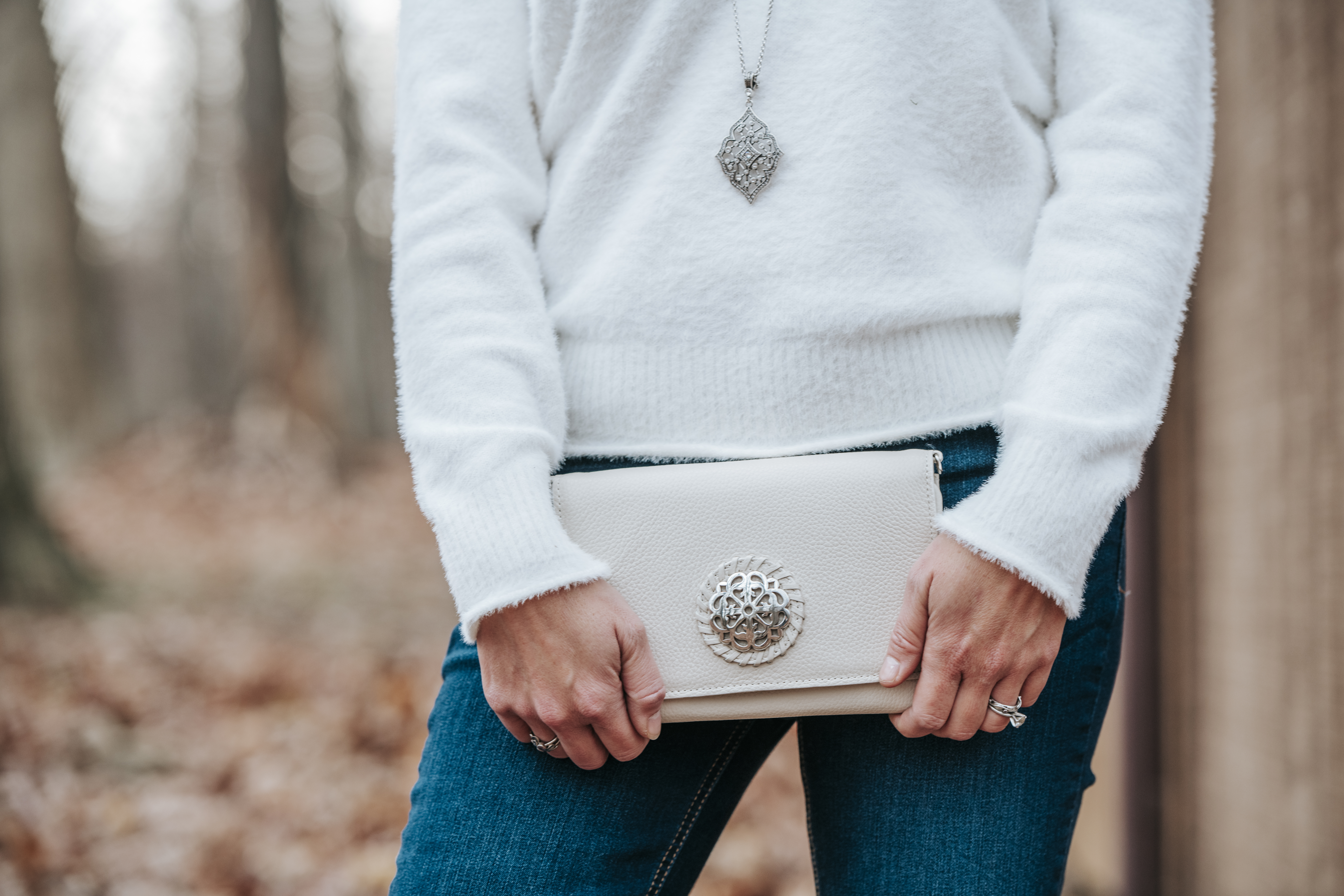 Winter white fashion