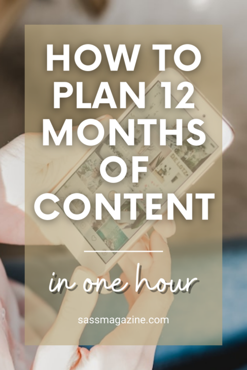Content planning pin