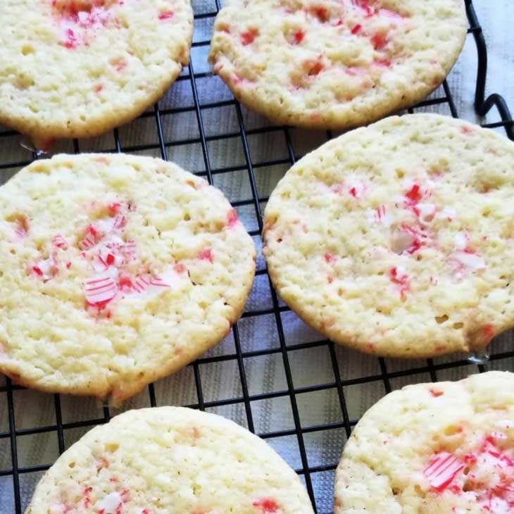 Peppermint Cake Mix Cookies