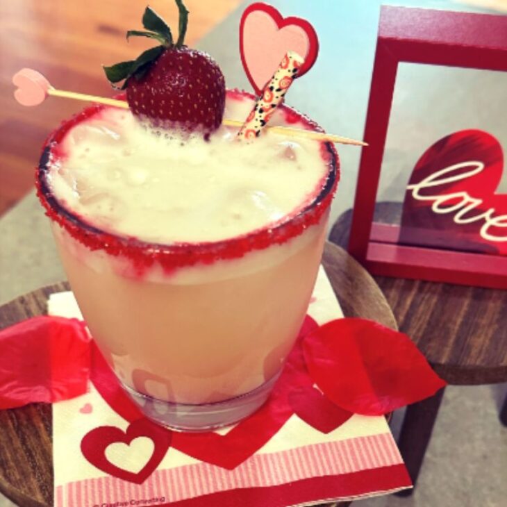 Valentines day themed drinks