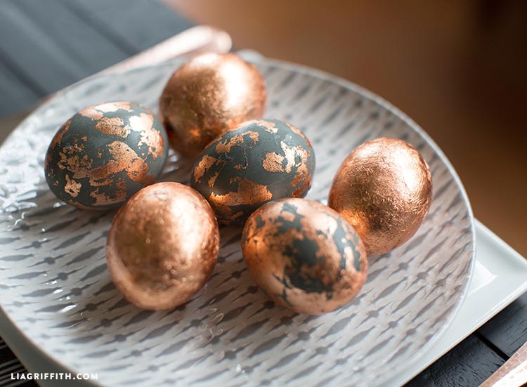gold foiled easter eggs