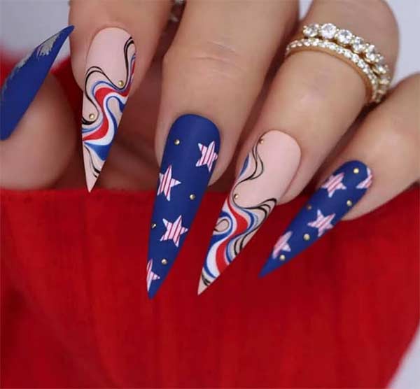 matter patriotic nail design