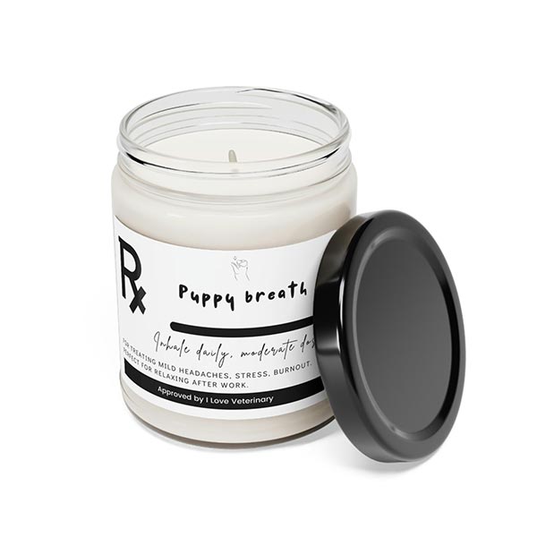 puppy breath candle