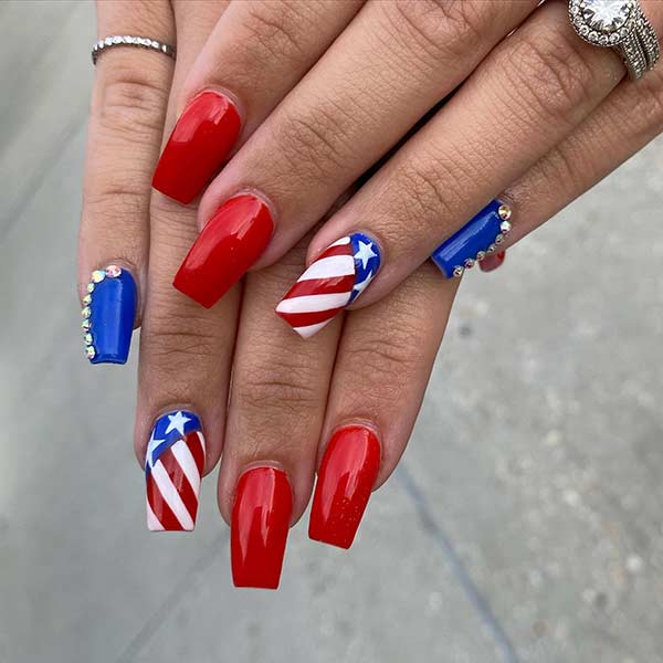 stars and stripes nails