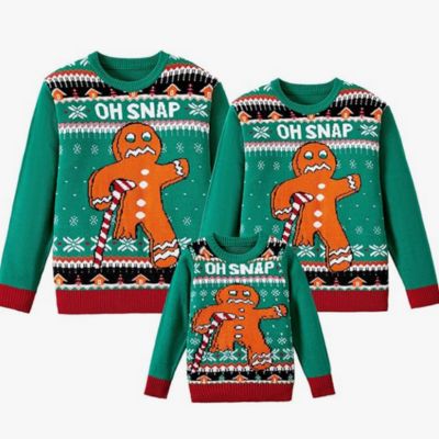 oh snap ginger bread man sweater