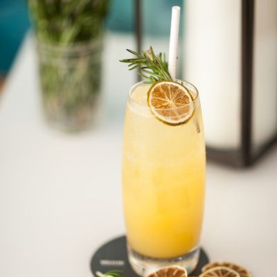 Spicy Lemon Ginger Switchel Mocktail