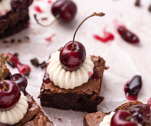 Our favorite brownie recipes: Black Forest Chocolate Cherry Brownies