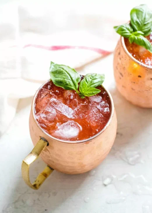 strawberry basil cocktail