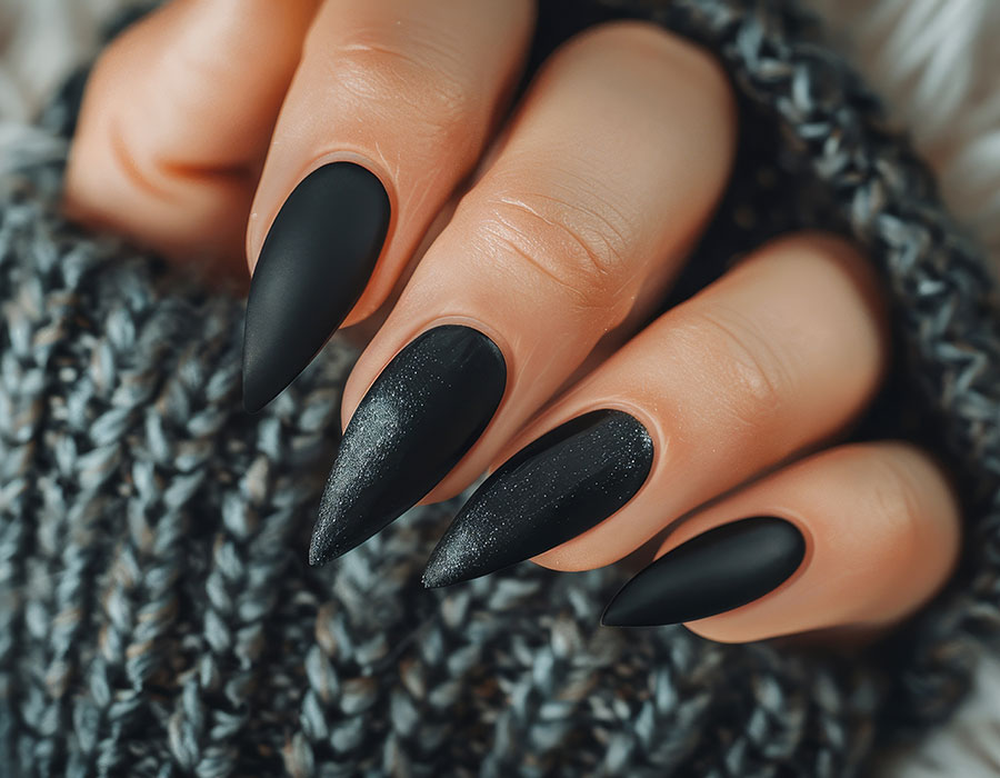 black nail ideas