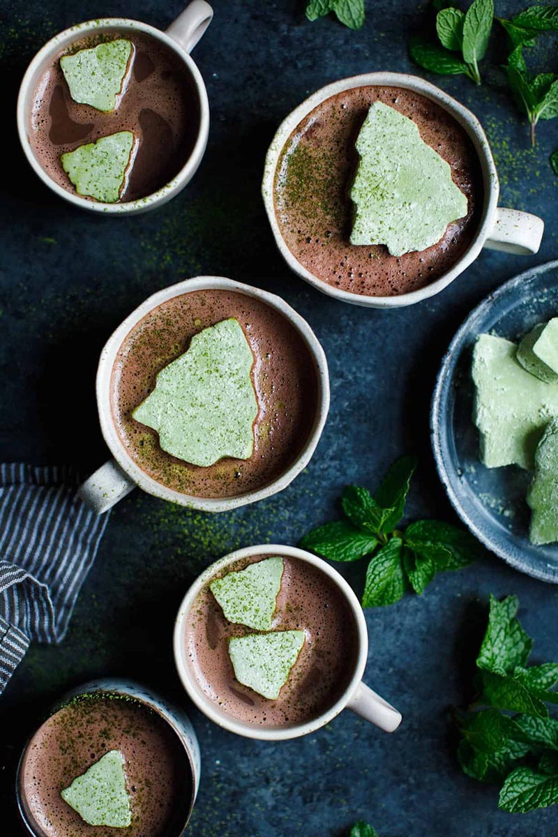 mint hot chocolate