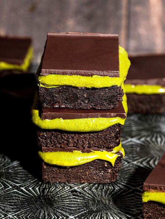 pistachio brownies