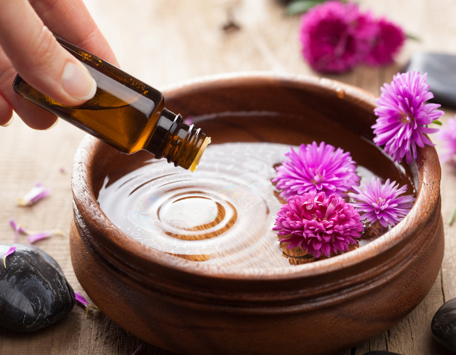 DIY essential oil facial steam