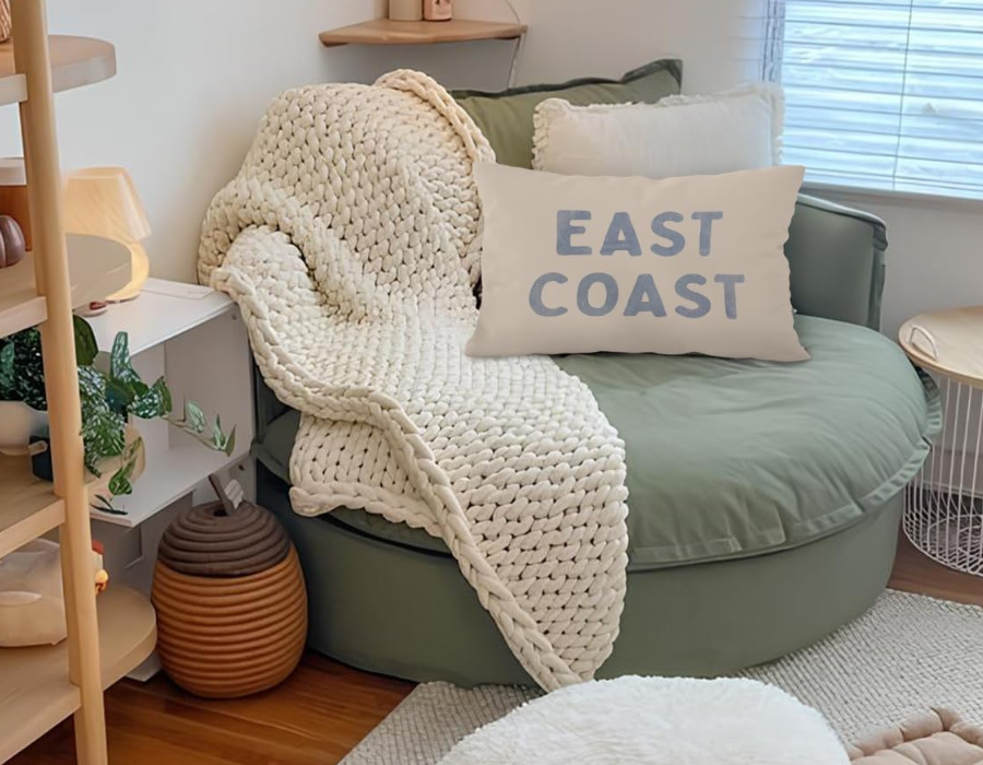 Nautical throw pillows