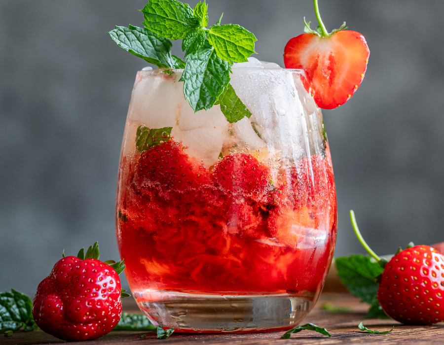 Strawberry Basil Gut Health Mocktail