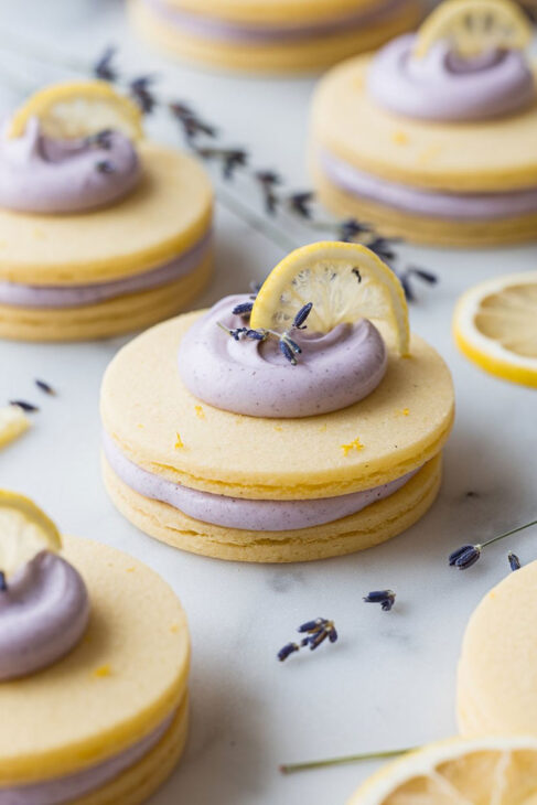 lavender buttercream cookies