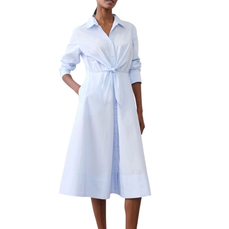 Preppy blue midi dress