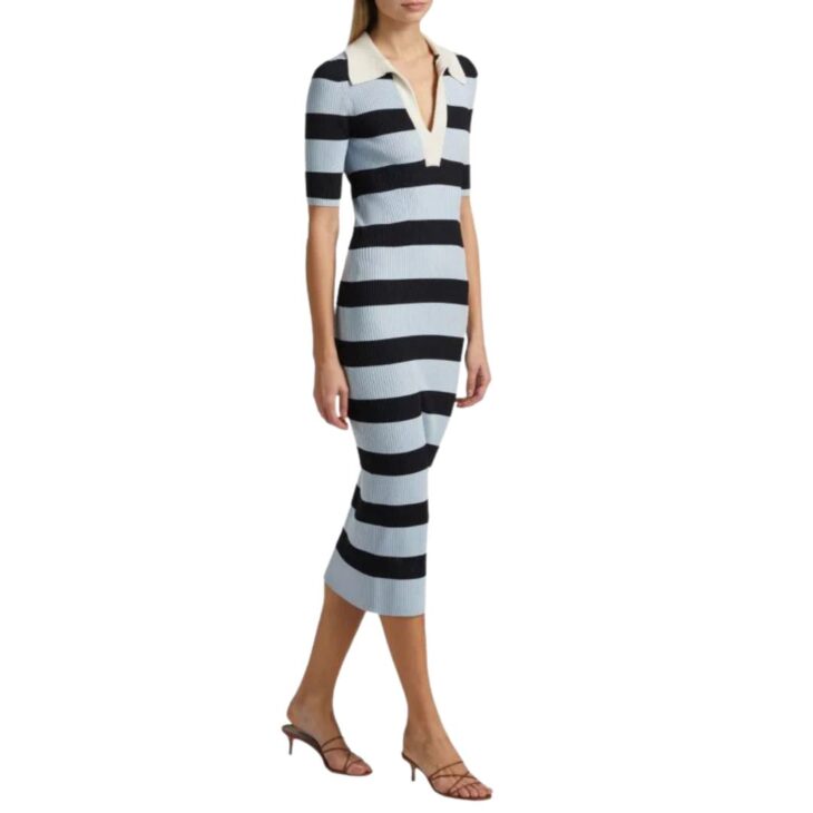 Saks Fifth Avenue OFF 5TH Darcy Rugby-Striped Midi-Dress