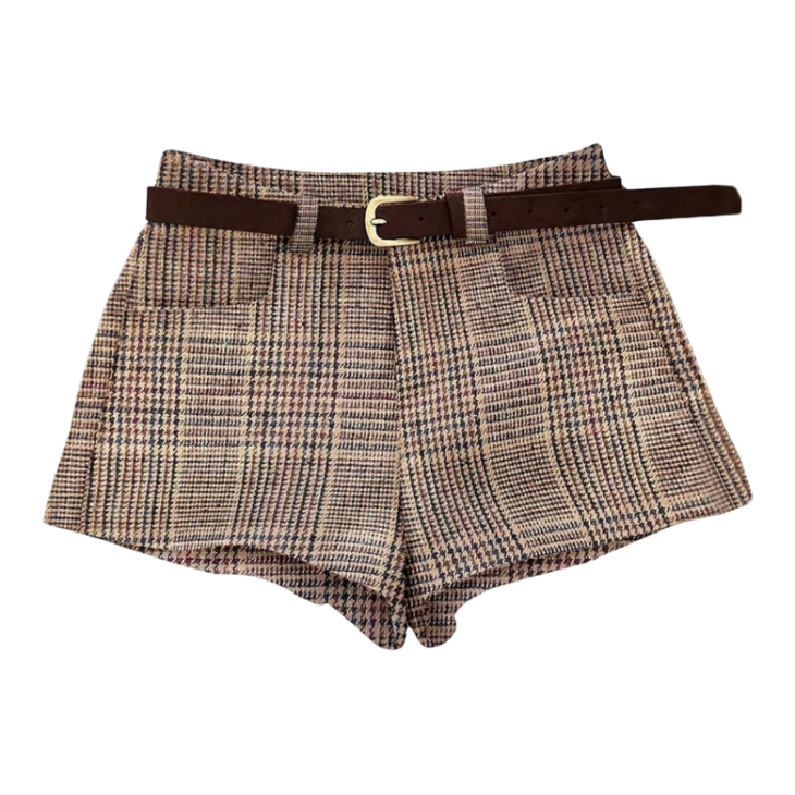 plaid shorts