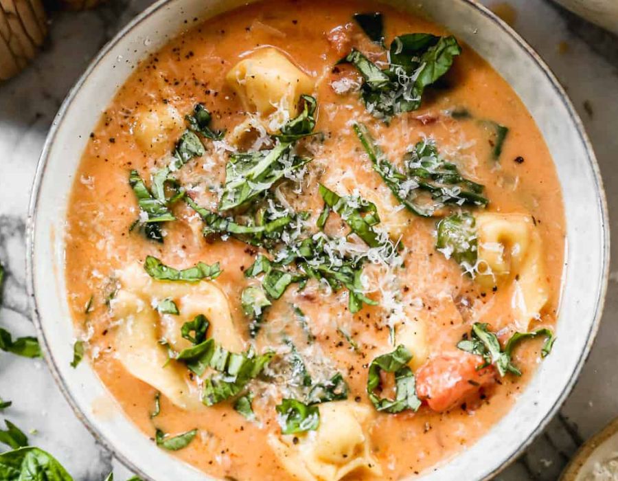 Creamy Tortellini Soup