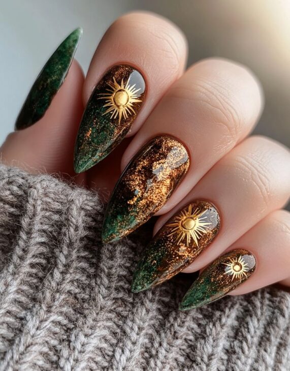 chic witchy nail designs