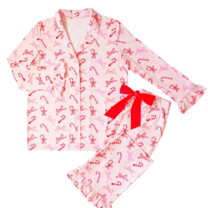 Pink Holiday pajama set
