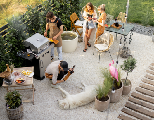 Outdoor patio decor