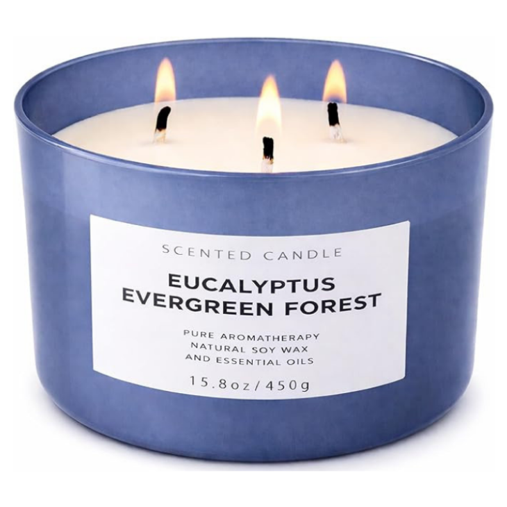 Evergreen scented candle